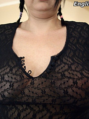 Daniella Dressed As A Slutty Maid In Seamed image 7