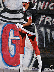 Eve Miller In Killer Plateau Heeled Boots image 2