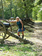 Adonna Out In The Wood In Tights image 1