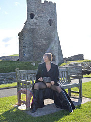 Barbie Slut In Pantyhose Outdoors image 7